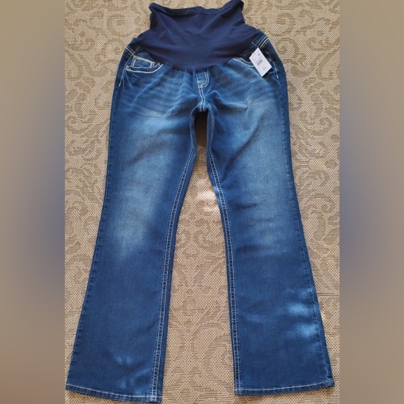Indigo Blue Denim - NWT Indigo blue maternity jeans Sz.XL.
